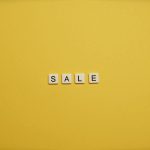 sale text on yellow background